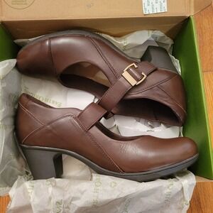 NIB Earth BELLE Bark Victoria Mary Jane Block Heel Shoes 11 School Girl Cottage